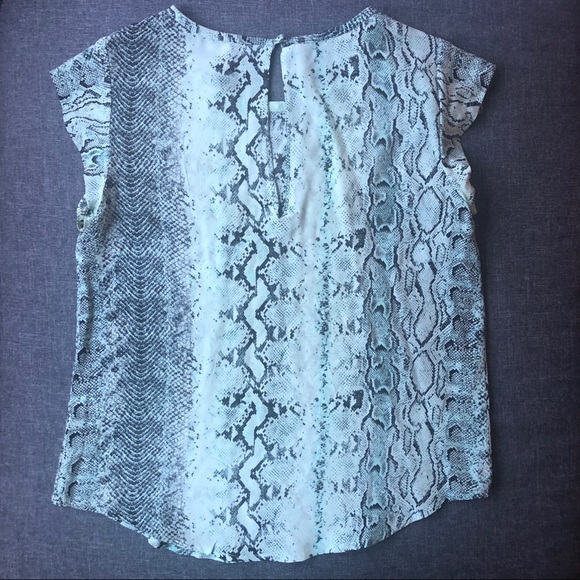 Joie Snake-print Rancher Silk Top - Picture 5 of 5